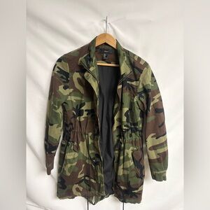 Forever 21 Green and Brown Camo Jacket